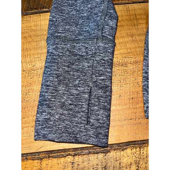 Womens Lululemon Warm Your Core Long Sleeve High Neck Top‎ Pleated Back Gray - Picture 2 of 8